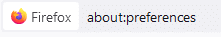 accessing firefox preferences