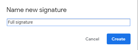 saving a new signature