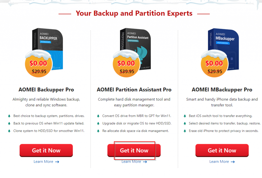 backup and partition tools