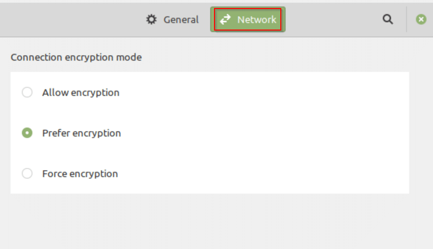 Fragments Network settings