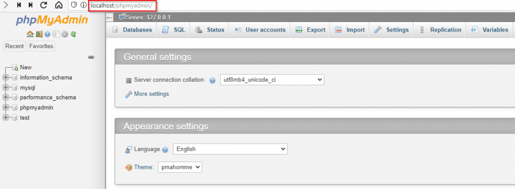 phpmyadmin manager for mysql