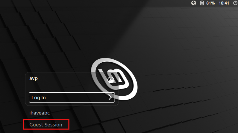 automatic login and guest session enabled in linux mint