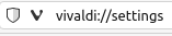 accessing vivaldi settings menu