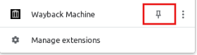 pinning wayback machine add-on