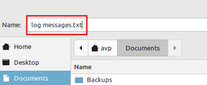 saving the exported messages from Logs in a readable text format