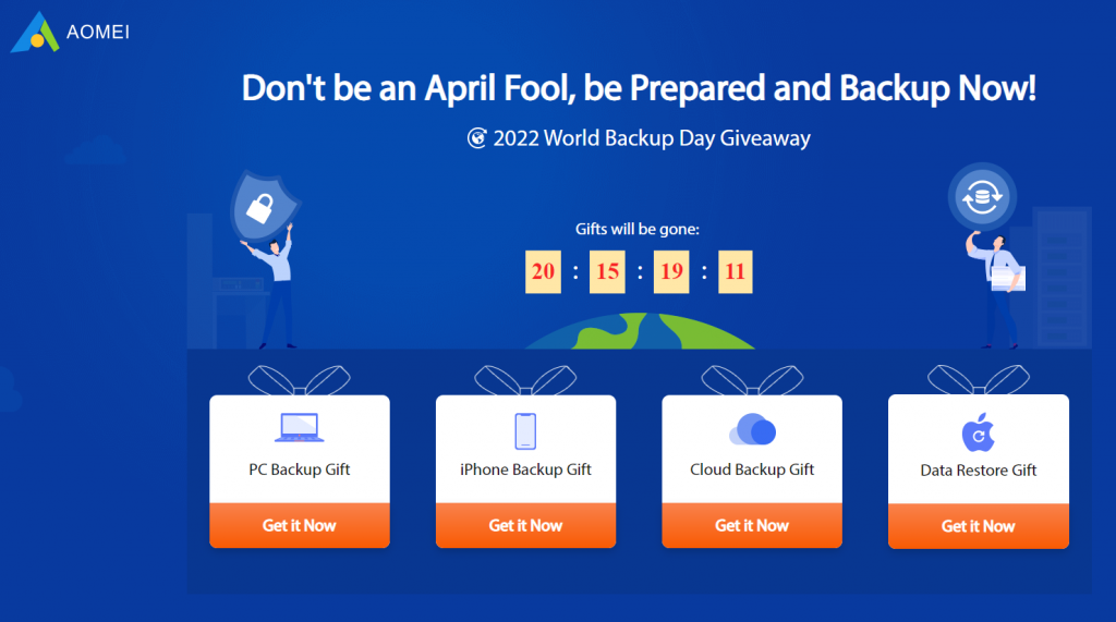 World Backup Day Giveaway 2022 AOMEI