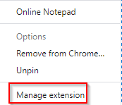 accessing Online Notepad settings