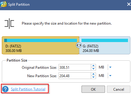 tutorials for each of the features are at the bottom of the screen in MiniTool Partition Wizard