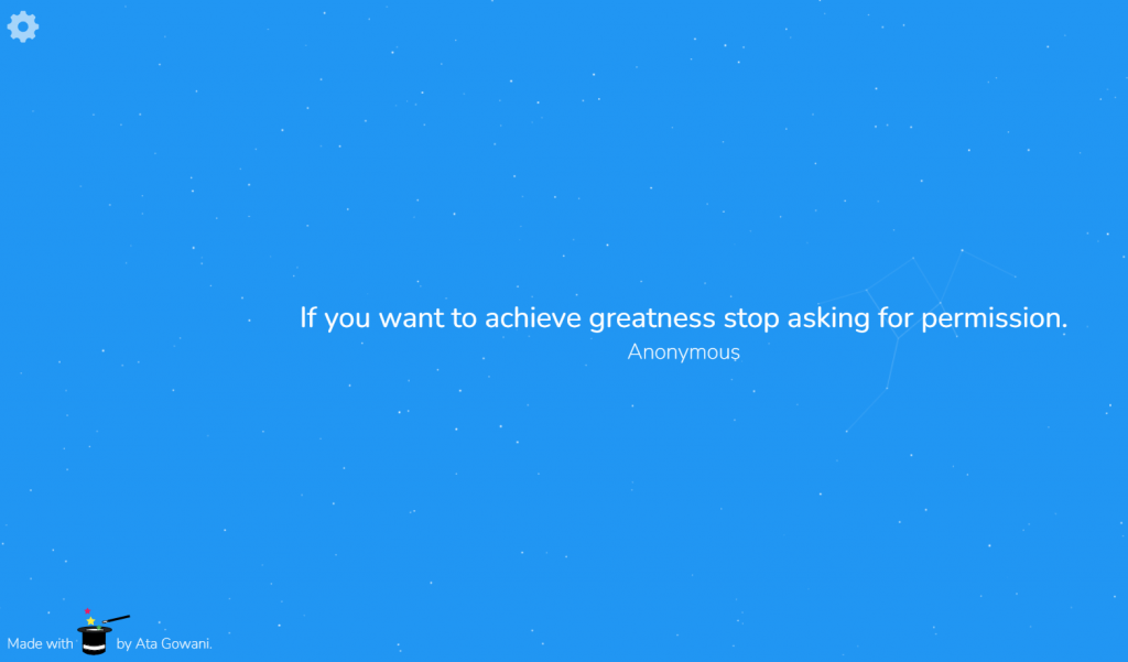 a good collection of motivational quotes in Daily Motivation - Motivational Quotes add-on for Chrome