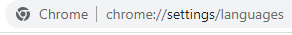 accessing Chrome language settings
