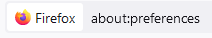 accessing firefox preferences