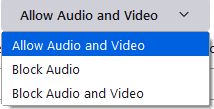 enable or disable audio video autoplay