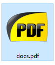 created PDF file from images