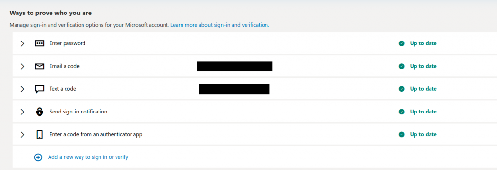 Ways to verify Microsoft account login and changing password