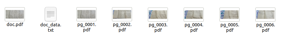 pdf file split into different pages 