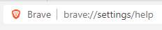 accessing Brave updates page