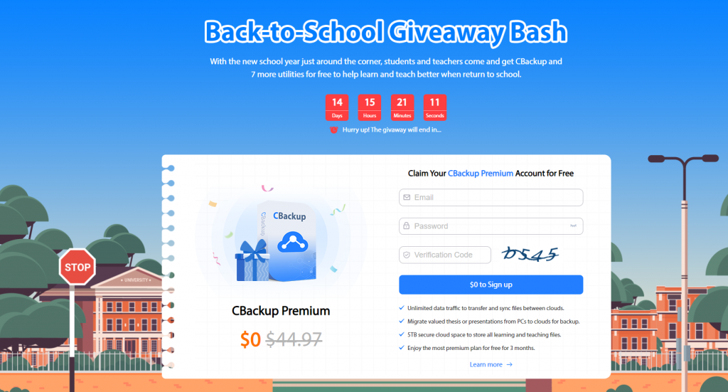 CBackup Back-To-School Giveaway Bash