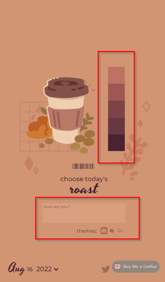 coffeelings interface