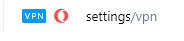 accessing vpn settings in opera