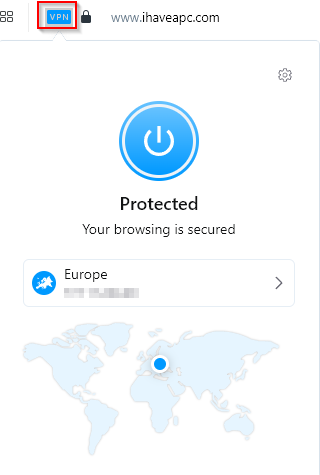 vpn enabled after deleting websites from bypass rules