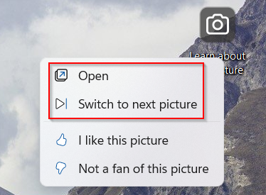 Options for Windows spotlight