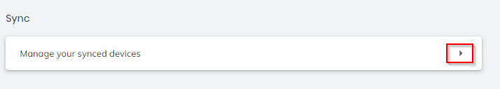 manage synced devices in Brave browser