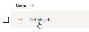 click on PDF documents in Dropbox to open them