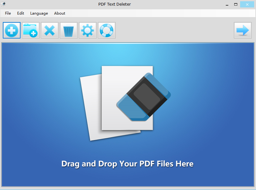 PDF Text Deleter home page