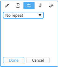 Toggle task repeating