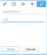 Adding URLs to tasks