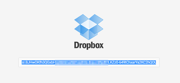 Dropbox token for connecting to Backup Bird