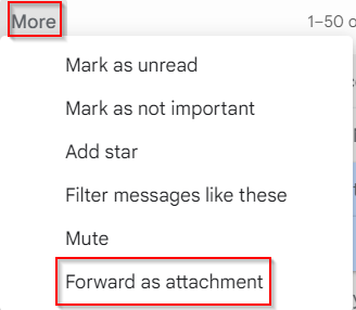 adding multiple messages as Gmail attachments