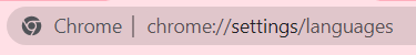 Accessing Chrome language settings