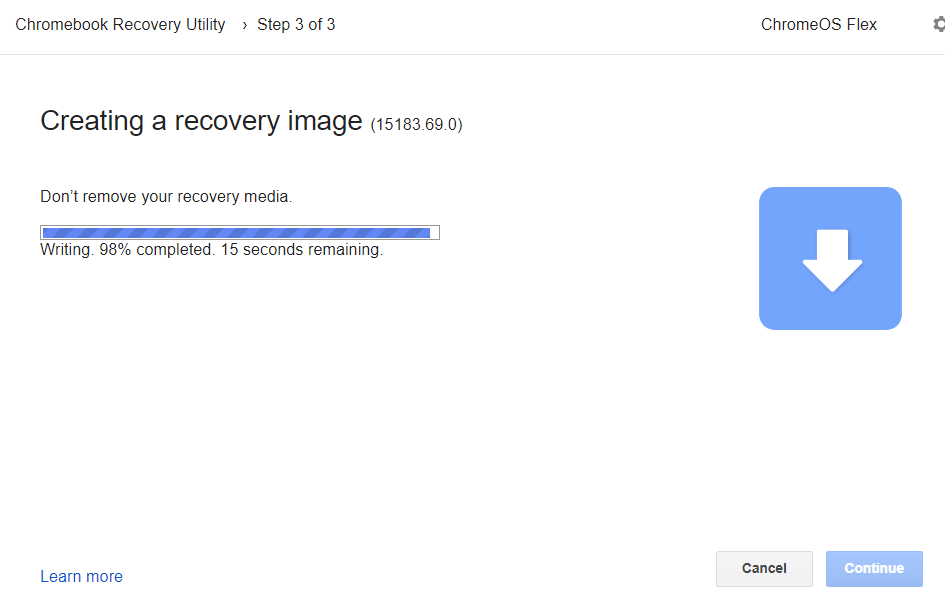 Recovery media for Chromebook