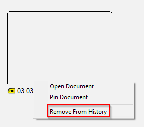 removing individual PDFs from recently viewed list in Sumatra PDF