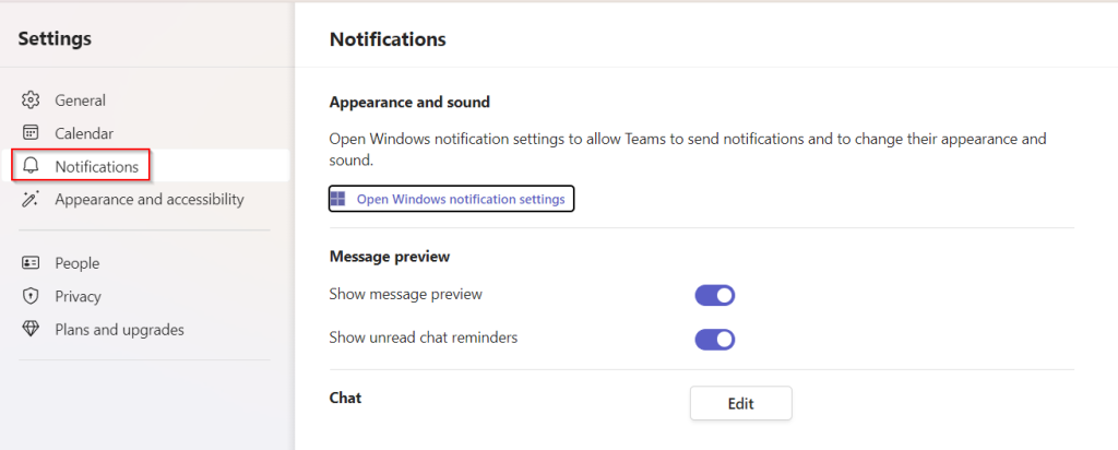 Configure notifications in Microsoft Teams