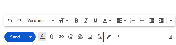 Confidential mode in Gmail