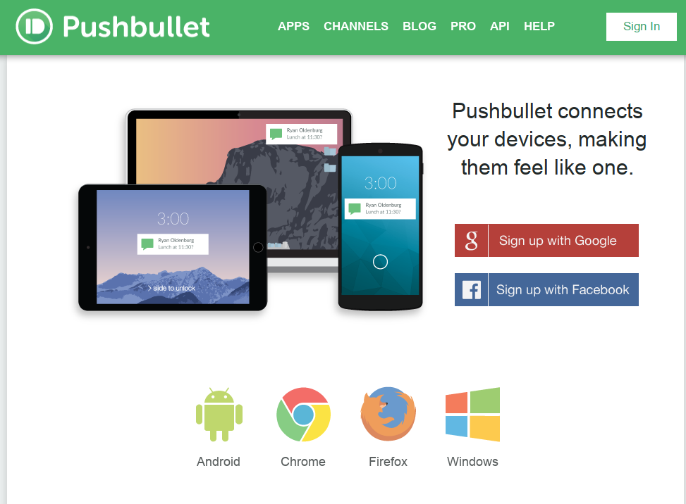 Pushbullet Chrome extension