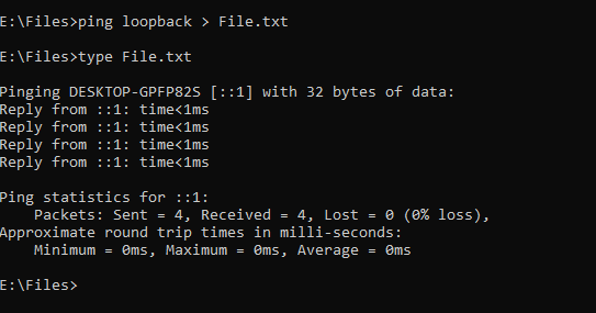 Overwrite previous contents of redirection in the Windows command prompt