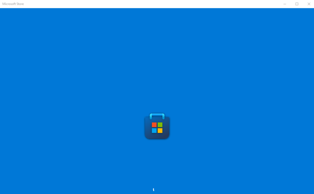 Microsoft Store initializing after a reset