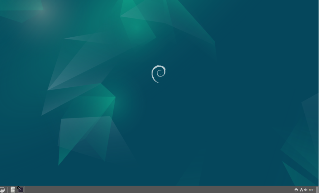 Emerald artwork in Debian Bookworm