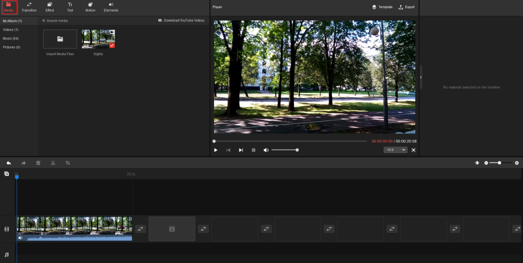 add videos for editing in MiniTool MovieMaker