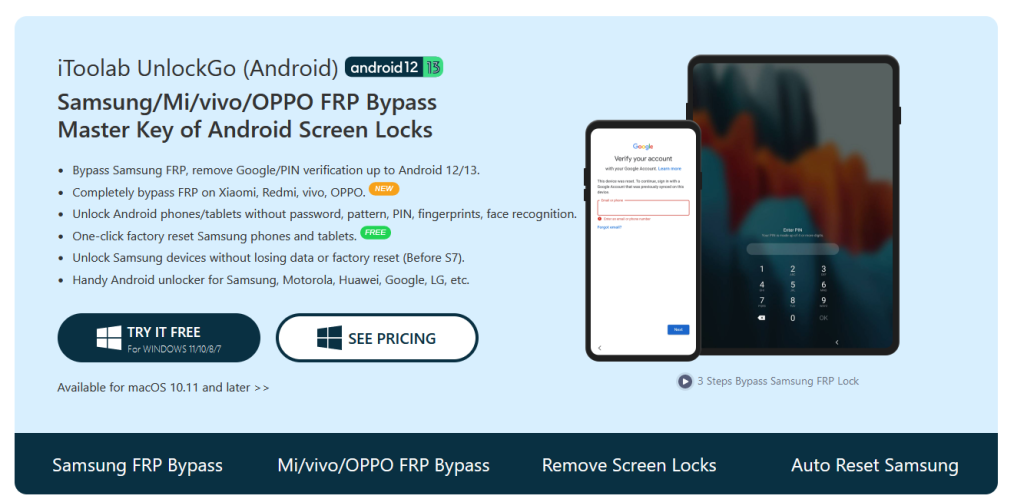 iToolab UnlockGo Android FRP ToolÂ 