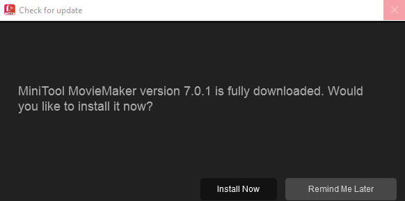 downloading MiniTool MovieMaker