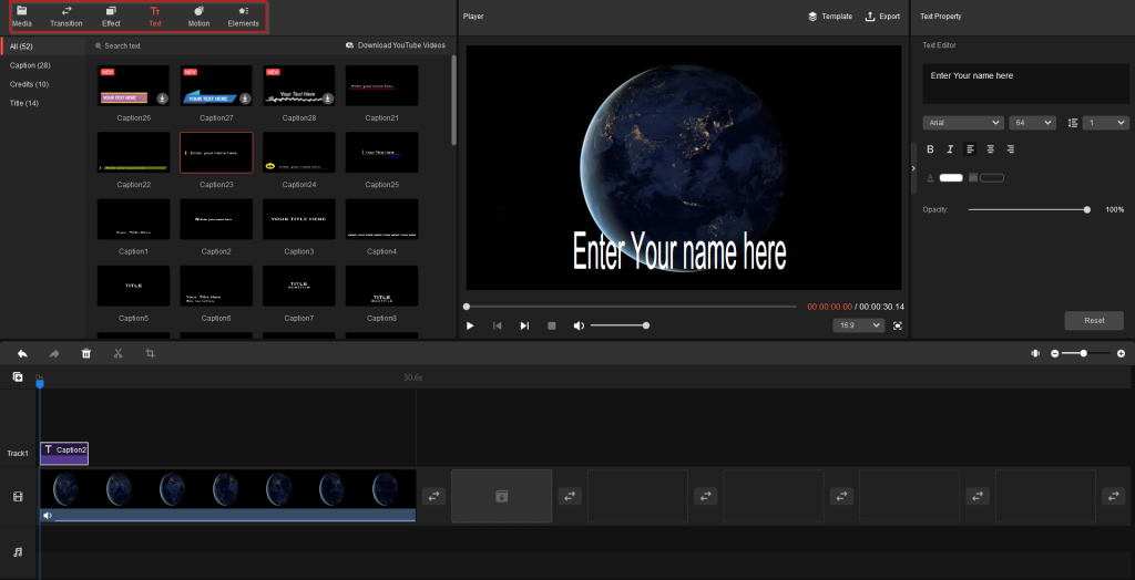 MiniTool MovieMaker interface