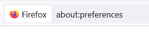 accessing Firefox preferences