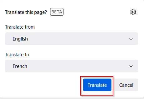 Use the translate feature in Firefox