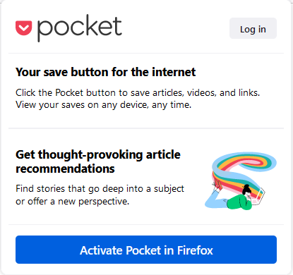 Pocket integration with Firefox