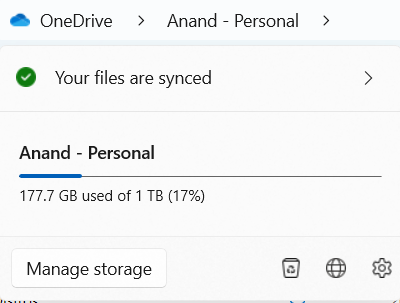 OneDrive storage limits