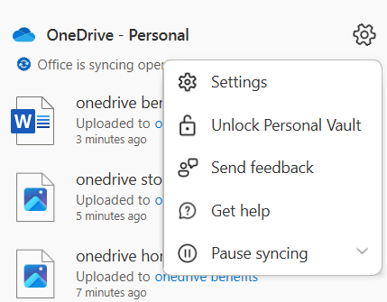 OneDrive real time syncing